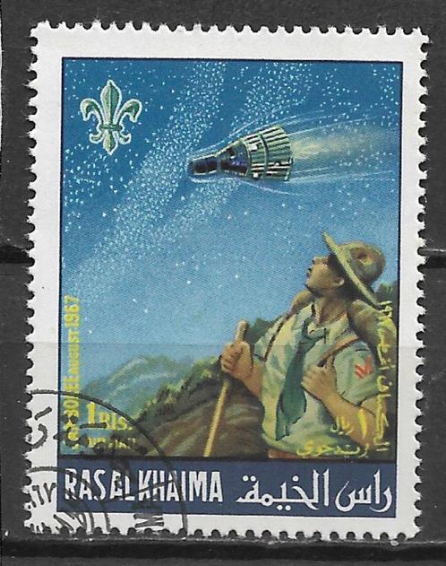 V.A.R. Ras-al-Khaima 1967 Scouting CTO, Postzegels en Munten, Postzegels | Azië, Gestempeld, Midden-Oosten, Verzenden