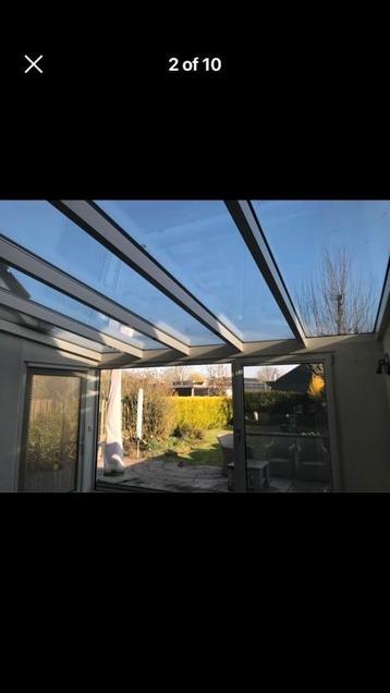 Glazen Overkapping / Veranda /3,75m x 3m/met Deur en Raam beschikbaar voor biedingen