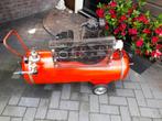 Twee cilinder mobile compressor 230 v 10 bar, Gebruikt, Ophalen of Verzenden, 200 tot 400 liter/min, Mobiel