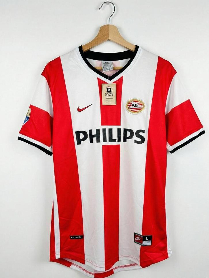 PSV – Eredivisie 1998 | Thuisshirt (rood wit) | Maat L, Sport en Fitness, Voetbal, Nieuw, Shirt, Maat L, Verzenden