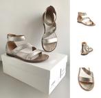 MAISON MARTIN MARGIELA METALLIC SANDALEN Mt. 36 INCL. DOOS, Kleding | Dames, Schoenen, Overige kleuren, Verzenden, Sandalen of Muiltjes