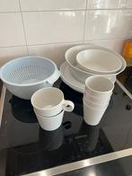 Bordenset en serveerschalen voor in caravan / camper / tent, Ophalen, Zo goed als nieuw