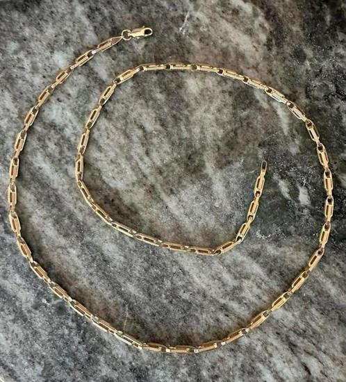 14K gouden ketting, Sieraden, Tassen en Uiterlijk, Kettingen, Nieuw, Goud, Goud, Ophalen of Verzenden