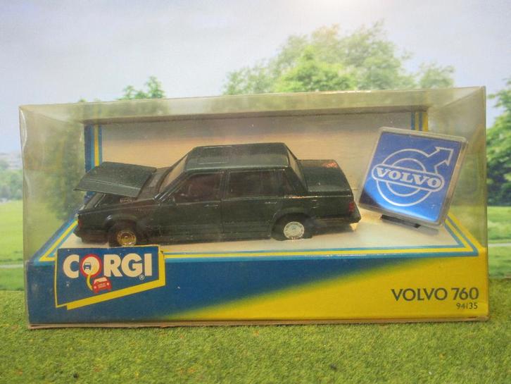 1:36 Volvo 760 Turbo - Corgi groenmetallic, Hobby en Vrije tijd, Modelauto's | 1:32, Nieuw, Auto, Overige merken, Ophalen of Verzenden