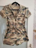 Korte legerprint jumpsuit h&m mt 40, Kleding | Dames, Maat 38/40 (M), H&M, Beige, Ophalen of Verzenden