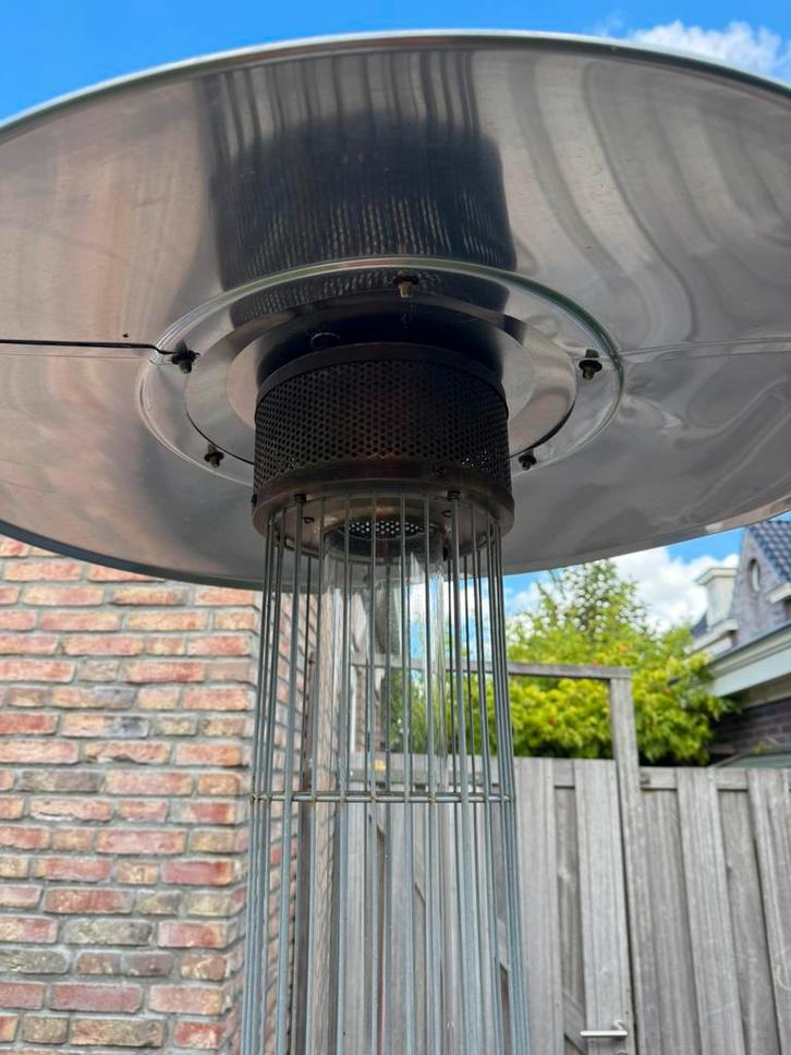 Eurom flame heater 9000. Incl gas tank en nieuwe hoes, Tuin en Terras, Terrasverwarmers, Gebruikt, Gas, Vloer, Ophalen