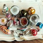 Oude kerstballen vogels deukballen huisje etc., Diversen, Ophalen of Verzenden, Gebruikt