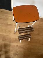 keuken trap vintage retro keukentrap formica inklapbaar, Gebruikt, Trap, Ophalen of Verzenden, Opvouwbaar of Inschuifbaar