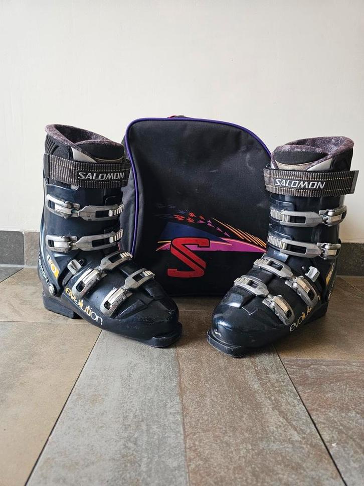 salomon evolution 8.0 maat 28 (43), Sport en Fitness, Skiën en Langlaufen, Gebruikt, Schoenen, Salomon, 160 tot 180 cm, Ophalen