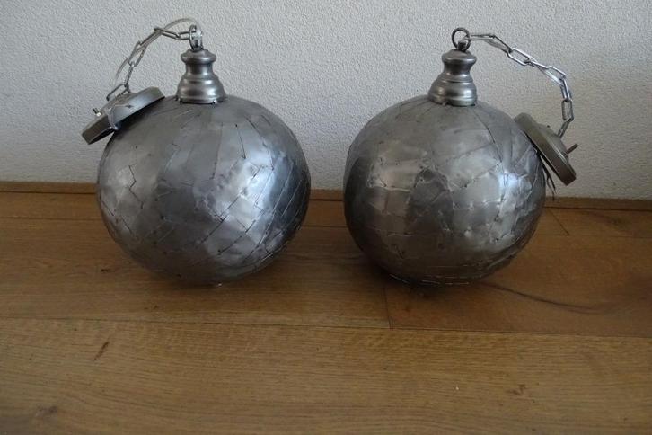 PTMD industriële hanglampen 7,50 per stuk, Huis en Inrichting, Lampen | Hanglampen, Zo goed als nieuw, Minder dan 50 cm, Metaal