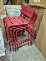 4x fermob Luxembourg barkrukken gebruikt chili rood, Ophalen