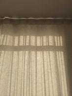 Crème gordijnen met  wit vitrage, Ophalen, 200 cm of meer, Zo goed als nieuw, 200 cm of meer