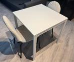 IKEA Eettafel met 2 Stoelen, Huis en Inrichting, Gebruikt, Vierkant, Tot twee personen, Metaal
