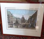 Mooi ingelijste Opticagravure  Augsburg, Ophalen of Verzenden