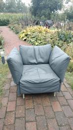 Now sit by hülsta design fauteuil grijs kunstleder, Gebruikt, Design, 75 tot 100 cm, Ophalen of Verzenden