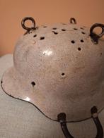 Duitse stahlhelm vergiet WW2 WO2, Ophalen of Verzenden