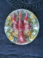 Lobster plate, zeekreeft bord, palissy majolica, sierbord, Ophalen, Zo goed als nieuw