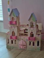 Inklapbaar Poppenhuis Kasteel + Accessoires, Kinderen en Baby's, Speelgoed | Poppenhuizen, Ophalen, Gebruikt, Poppenhuis