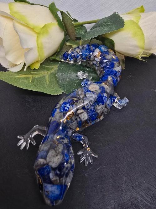 Lapis lazulli salamander, Sieraden, Tassen en Uiterlijk, Edelstenen, Nieuw, Ophalen of Verzenden