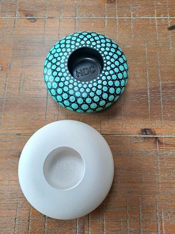 Blanco waxinehouders, gips, dotting, mandala, stippen beschikbaar voor biedingen