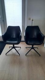 2 Eetkamerstoelen Norg - Woonexpress, Huis en Inrichting, Ophalen, Gebruikt, Twee, Zwart