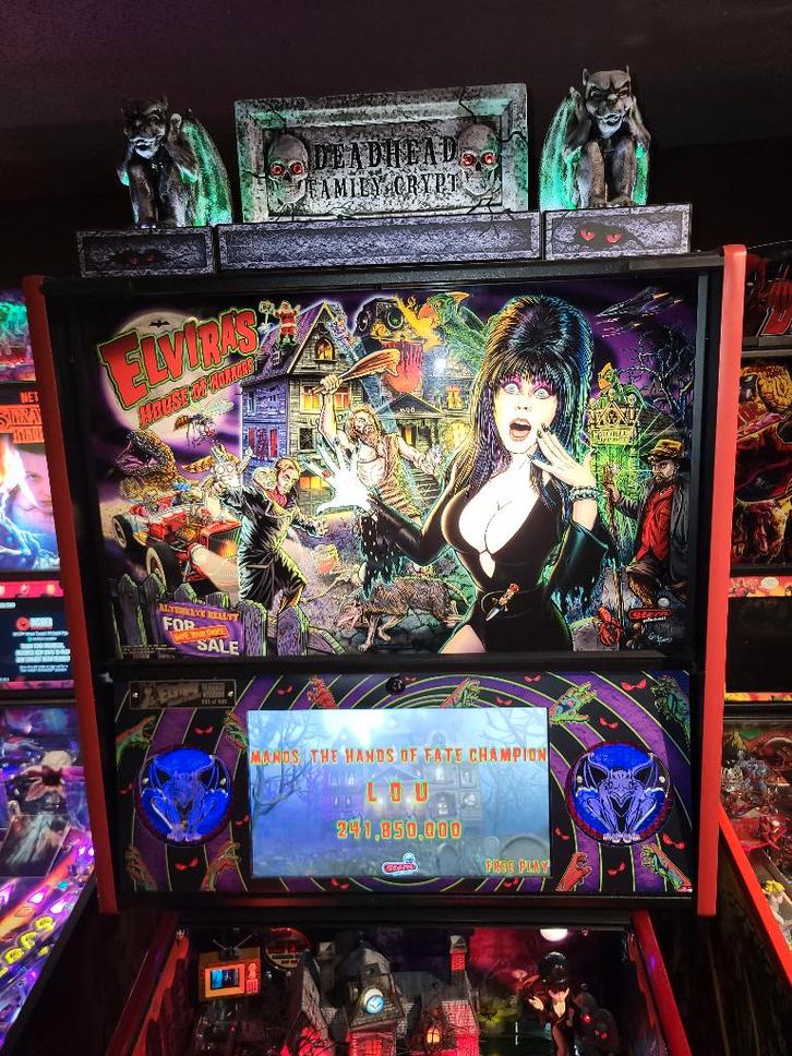 Elvira House of Horror Limited Edition HUO met topper+ mods, Verzamelen, Automaten | Flipperkasten, Zo goed als nieuw, Overige soorten