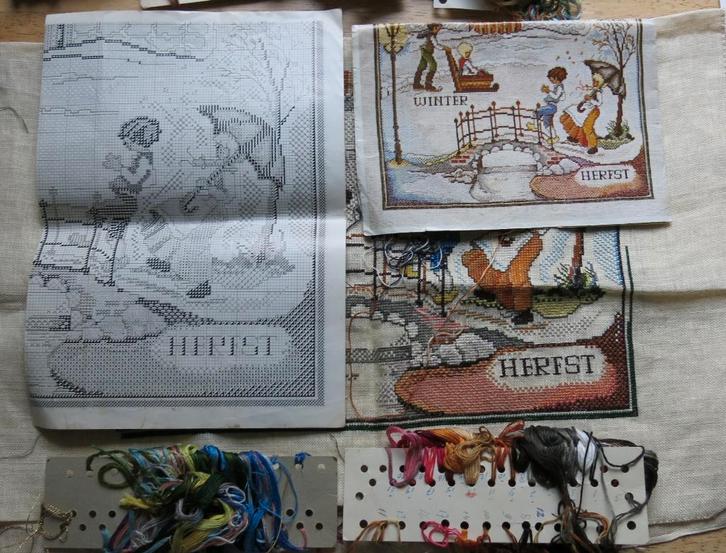 Hoeveelheid DMC borduurgaren, Hobby en Vrije tijd, Borduren en Borduurmachines, Gebruikt, Borduurgaren of Zijde, Handborduren