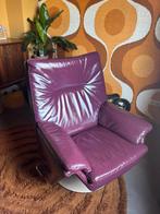 Leolux draaifauteuil, Huis en Inrichting, Fauteuils, Ophalen, Gebruikt, 75 tot 100 cm, Leer