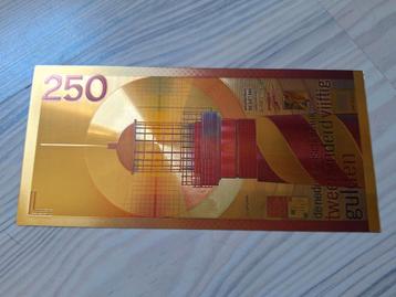 Golden collector bankbiljet 250 gulden vuurtoren  beschikbaar voor biedingen