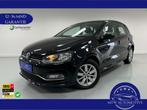 Volkswagen Polo 1.0 75 PK HIGHLINE / E.C.C. AICO / STOEL VER, Auto's, Stof, Gebruikt, Zwart, Zwart