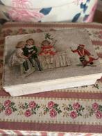 Oud brocante kartonnen doosje, Verzamelen, Blikken, Ophalen of Verzenden, Gebruikt, Overige