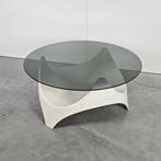 Vintage Space Age salontafel, Gebruikt, 50 tot 100 cm, Rond, Minder dan 50 cm