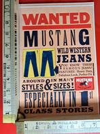 Vintage sticker Mustang Wild Western Jeans, Ophalen of Verzenden, Zo goed als nieuw