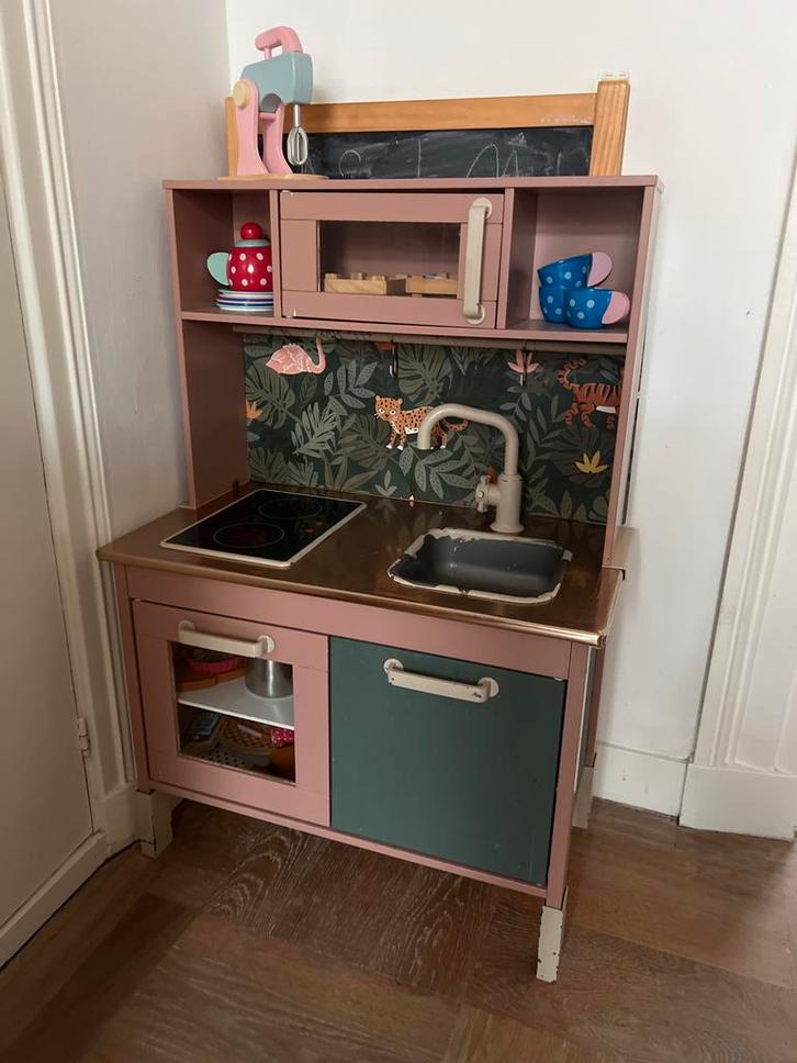 Gepimpt IKEA keukentje - Uniek!, Kinderen en Baby's, Speelgoed | Speelkeukens, Gebruikt, Speelkeuken, Hout, Ophalen
