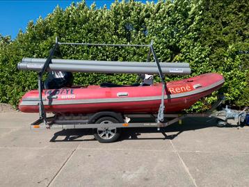 BRIG RIB,MET MERCURY F40 EFI, EN RVS SPEC TRAILER beschikbaar voor biedingen
