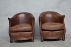 schapenleren meubels 2 x Flamant fauteuils, Ophalen, Art- Deco, Zo goed als nieuw, 50 tot 75 cm