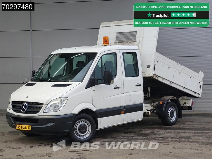 Mercedes Sprinter 310 CDI Kipper Dubbel Cabine Trekhaak Zwaa, Auto's, Bestelauto's, Bedrijf, Te koop, Centrale vergrendeling, Trekhaak