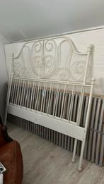 IKEA Leirvik 140x200, Huis en Inrichting, Slaapkamer | Bedden, Ophalen, Gebruikt, Wit, Tweepersoons