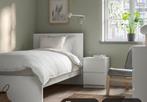 Te koop: Malm bed met matras, lattenbodem en lades! 90 breed, Ophalen, 90 cm, Eenpersoons, Wit
