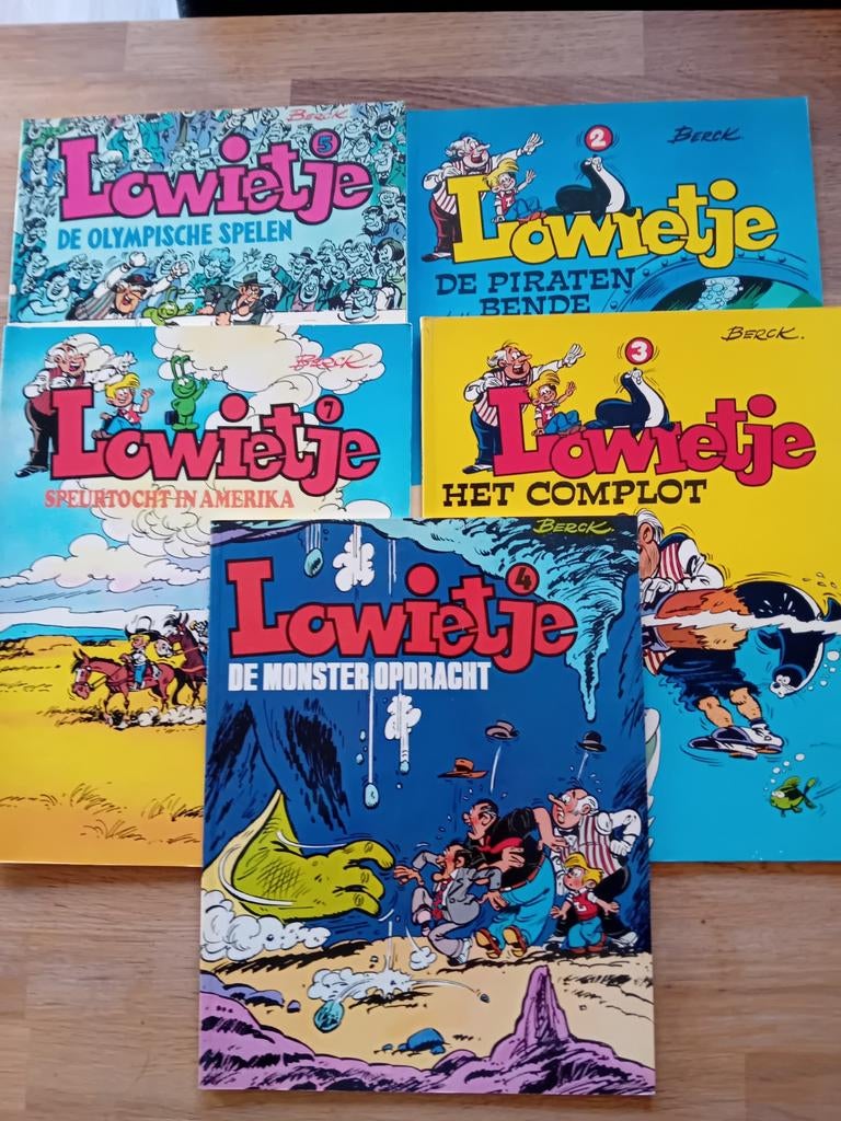 Lowietje Stripboeken, Meerdere stripboeken, Ophalen of Verzenden, Gelezen, Berck