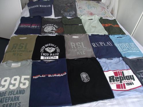 24 NIEUW REPLAY T-shirt kleur/wit, + tekst, superman XL p st, Kleding | Heren, T-shirts, Nieuw, Maat 56/58 (XL), Ophalen of Verzenden
