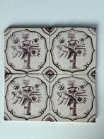 4 antieke bloempotjes 13x13 cm 18e eeuw, Ophalen of Verzenden