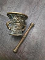 Antieke Bronzen Vijzel met Stamper, Ophalen of Verzenden