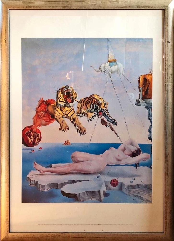 Poster Dali, Verzamelen, Posters, Zo goed als nieuw, Overige onderwerpen, A1 t/m A3, Ophalen of Verzenden