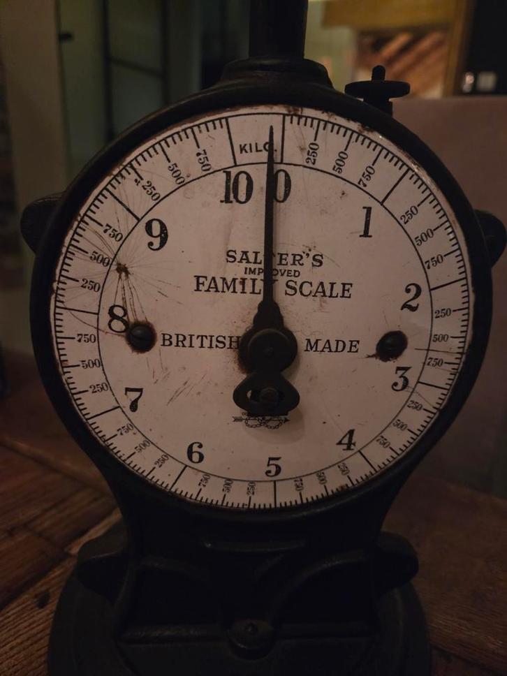 Antieke Engelse Salter Weegschaal, Antiek en Kunst, Antiek | Woonaccessoires, Ophalen of Verzenden