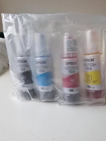 Originele Epson 104 ecotank inkt set van 4 beschikbaar voor biedingen