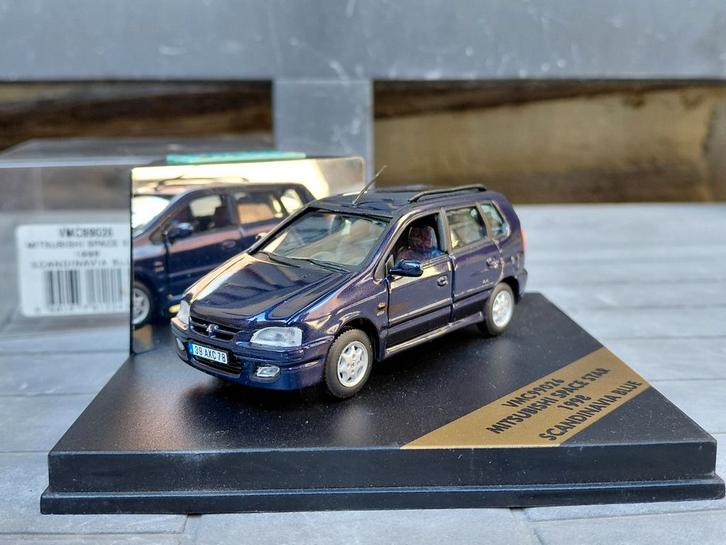 Mitsubishi Spacestar 1998-2002 Scandinavia Blue 1/43 Vitesse, Hobby en Vrije tijd, Modelauto's | 1:43, Zo goed als nieuw, Auto