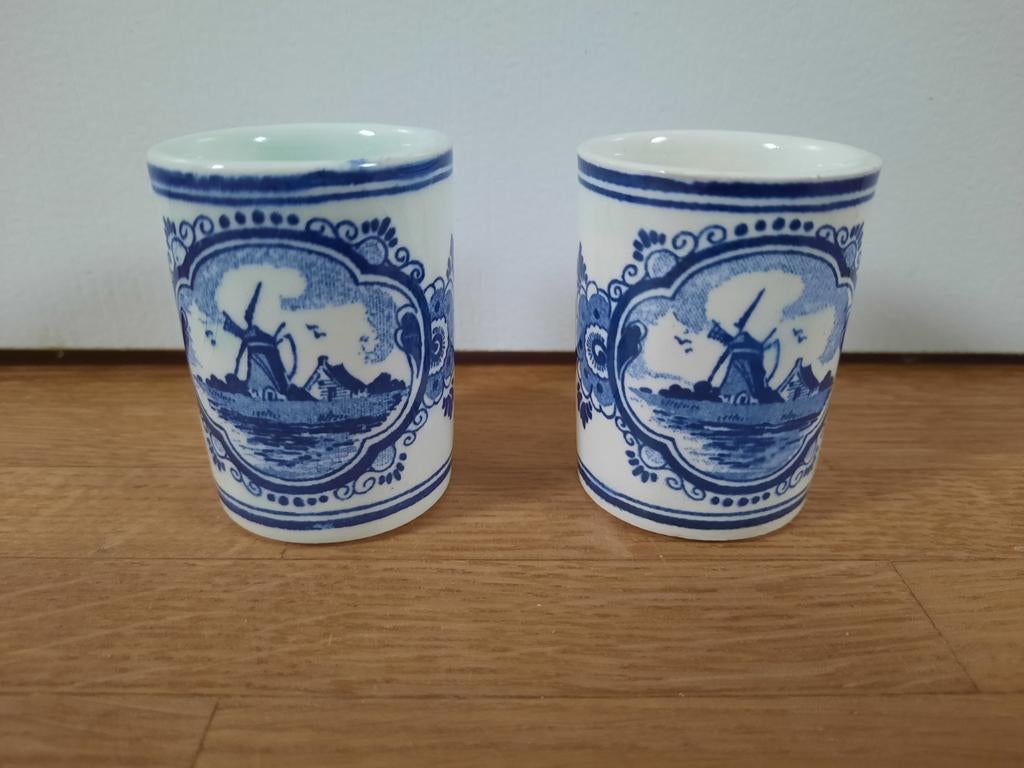 Borrelglaasjes Bols, Delfts blauw, Antiek en Kunst, Ophalen of Verzenden