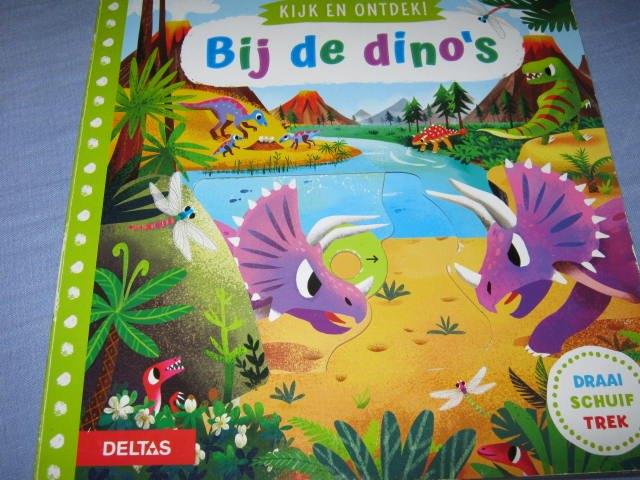 Kijk en ontdekboek Dino,s, Boeken, Kinderboeken | Kleuters, Fictie algemeen, Jongen of Meisje, Ophalen of Verzenden, Zo goed als nieuw