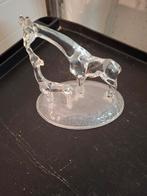 Kristallen Giraffe met Baby, Ophalen of Verzenden